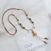 秋冬新款 景德镇陶瓷可调节葫芦项链毛衣链古风百搭配饰气质甜美