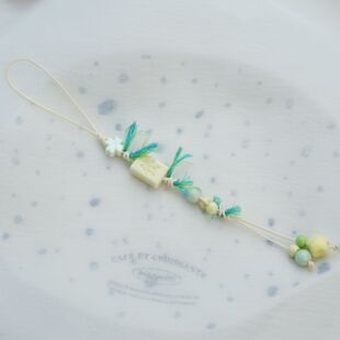 清新麻将發财吉祥编织手机小挂件饰品 如意生花包挂钥匙扣u盘防丢