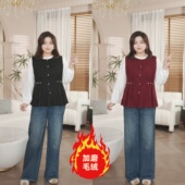 长104 PWD33416 弹力通勤显瘦直筒牛仔裤 裤 现货仅裤 子