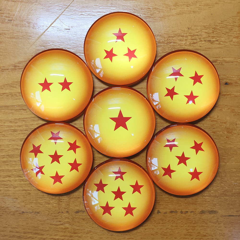 七龙珠玻璃冰箱贴磁吸怀旧八零后四星珠鸟山明老动画生日男礼物