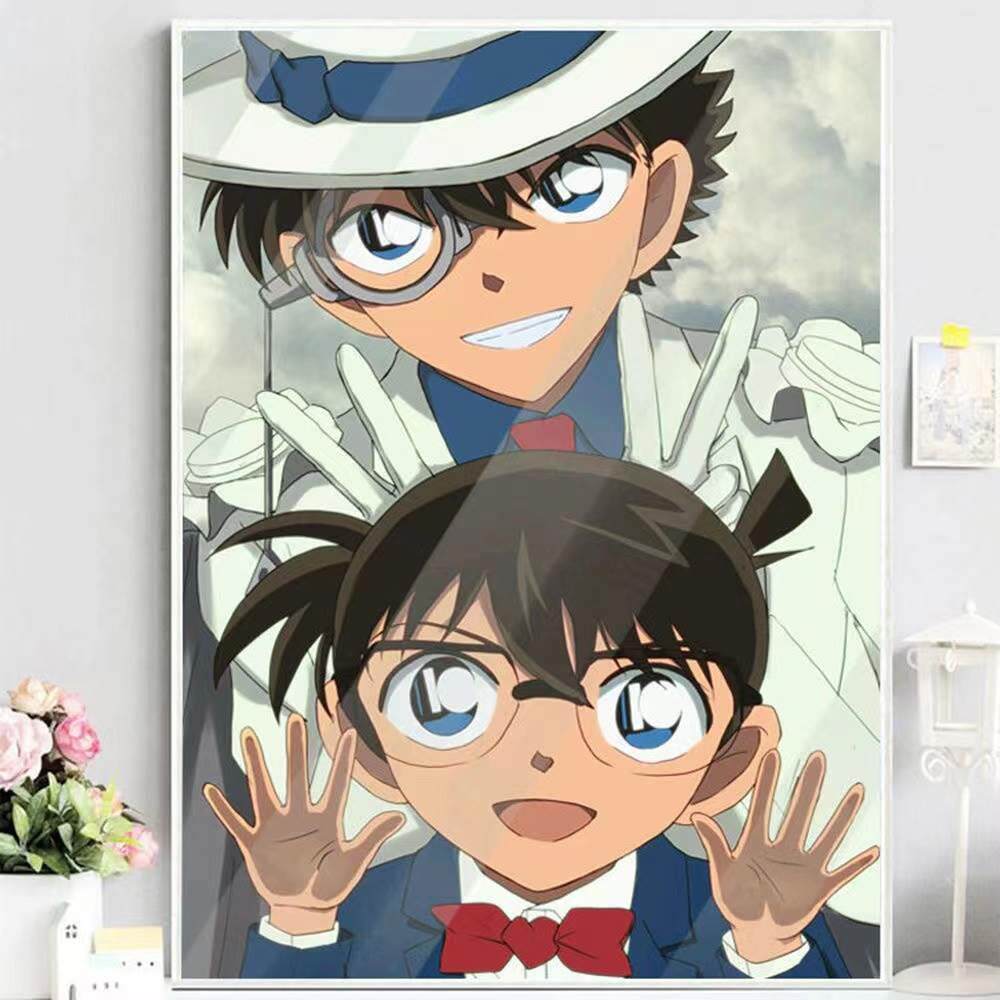 钻石画 怪盗基德动漫名侦探柯南钻石贴画diy手工制作儿童益智玩具