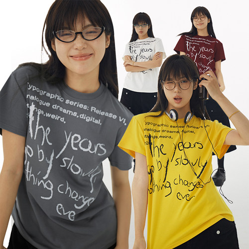 DBSC美式复古正肩短袖男女同款