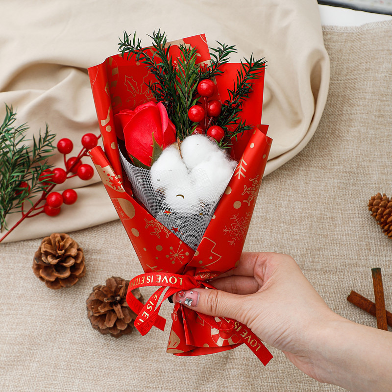 Christmas Cotton Red Fruit diy Accompanying Gift Dried Flowe