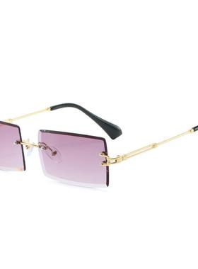 2023 Retro Sunglasses Women Brand Designer Fashion Rimless G