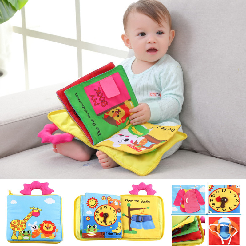 12 Pages Educational Baby Toys Hot Infant Kids Early Develop