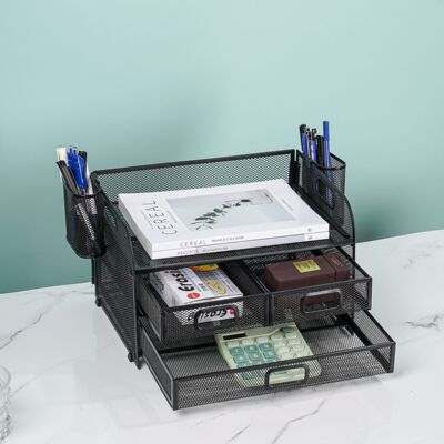 Removable Three Tier Desktop File Shelf Archive Drawer