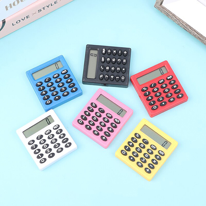 Cartoon Pocket Mini Calculator Handheld Pocket Type Coin跨境