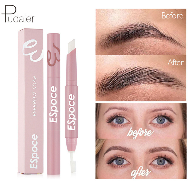 Eyebrow Gel Brows Wax Pencil Double Head Waterproof Shap跨境