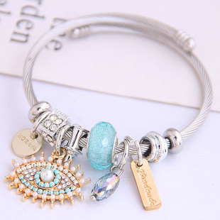 Eye Evil Steel Jewelry Bracelet Bangles Women Stainless
