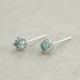 春波绿 月光石纯银S925养耳洞耳骨钉小巧耳饰睡觉免摘高级感耳钉