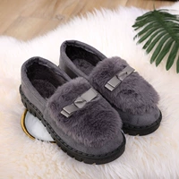 Обувь для волос с луком женская мода Универсальная мягкая дно анти -скользящие плоские плюс