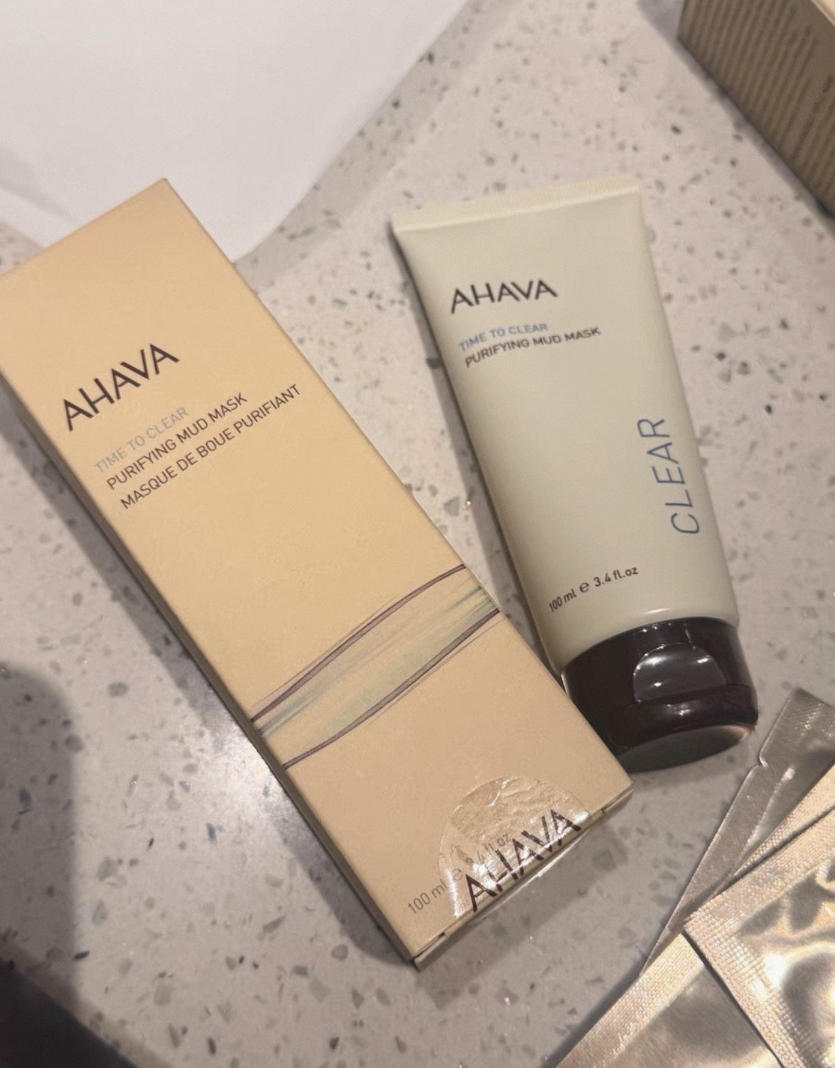 AHAVA死海泥净澈清洁面膜深层清洁毛孔温和不刺激100ml