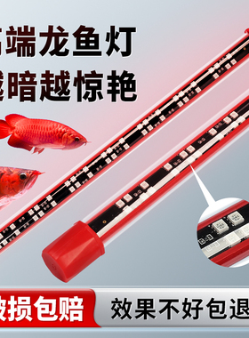 龙鱼灯专用鱼缸灯led灯防水超亮神灯潜水三基色鹦鹉照明增艳灯管