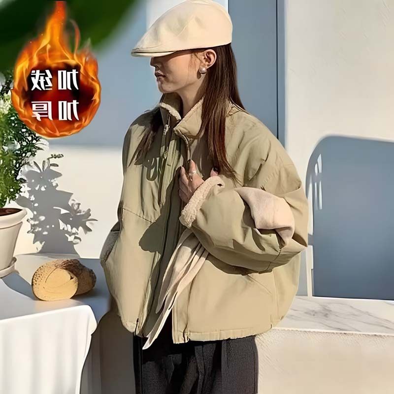 高级感减龄显瘦不臃肿2025冬季今年流行的漂亮外套女宽松短款棉衣