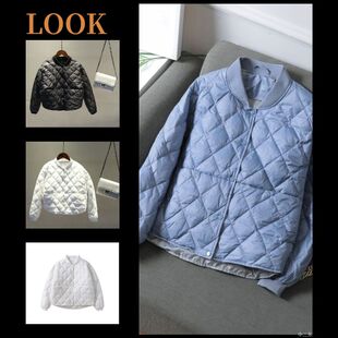 小个子轻薄棉服女短款2024新款韩版时尚棒球服秋冬宽松轻便外套