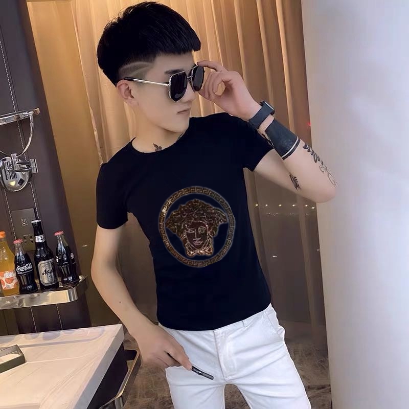 夏季新款短袖T恤男装潮牌网红半袖男上衣潮流社会精神小伙体恤衫