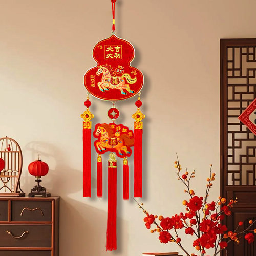 2026马年中式葫芦挂件吉祥物挂饰