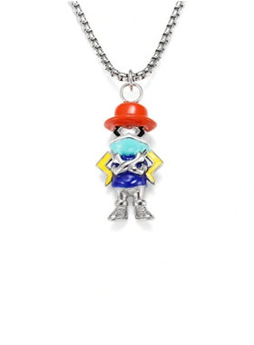 【情人节礼物】GENANX闪电潮牌嘻哈风萌酷闪电君合金吊坠钛钢项链