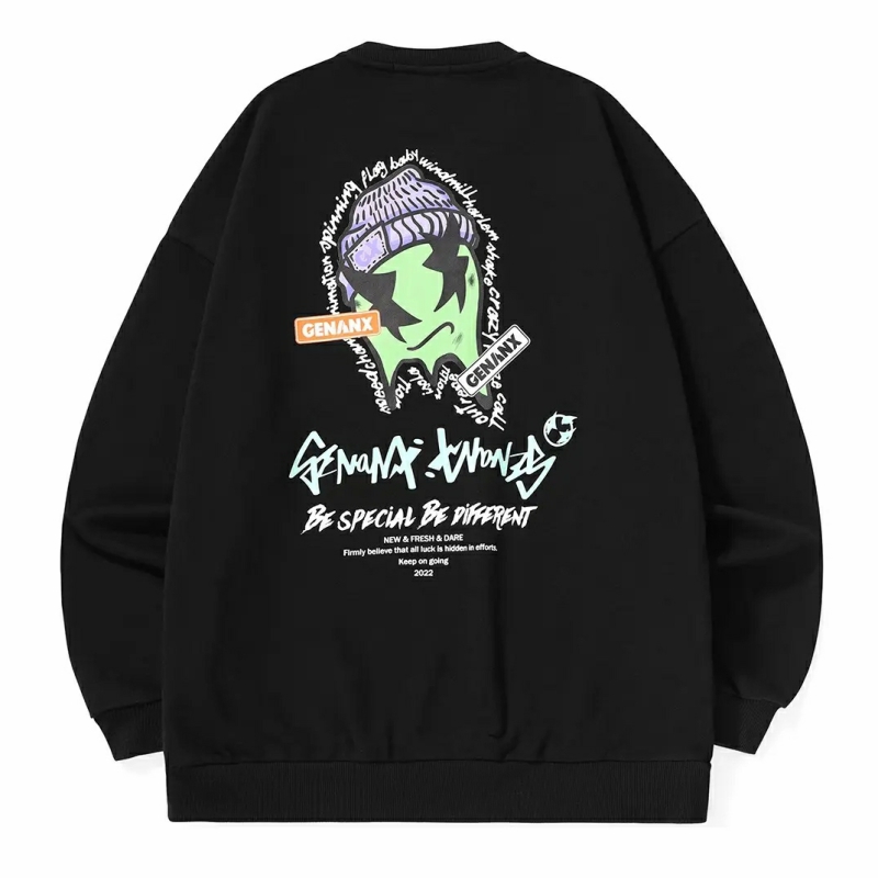 GENANX闪电潮牌长袖卫衣