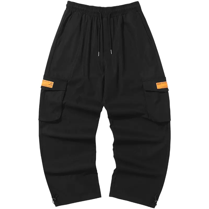 GENANX闪电潮牌情侣款裤子冬季新款百搭束脚口松紧腰工装风休闲裤