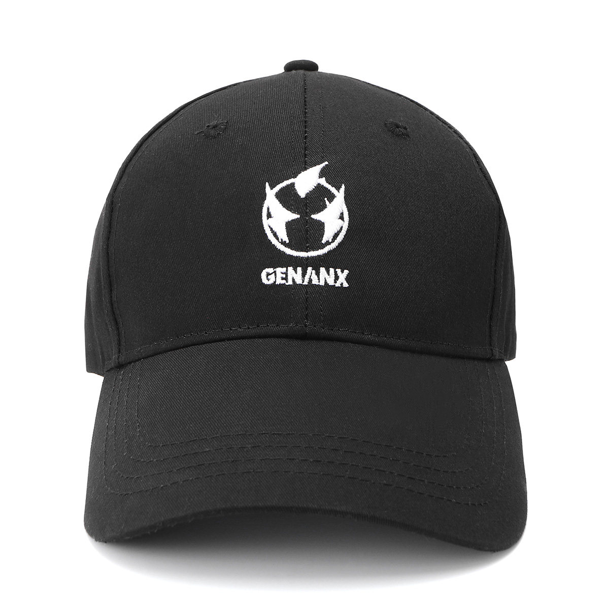 genanx闪电潮牌帽子男女同款多色简约刺绣logo印花棒球帽时尚防晒