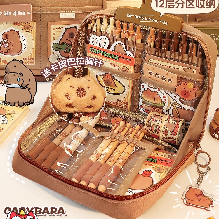 大容量卡皮巴拉笔袋小学生文具袋