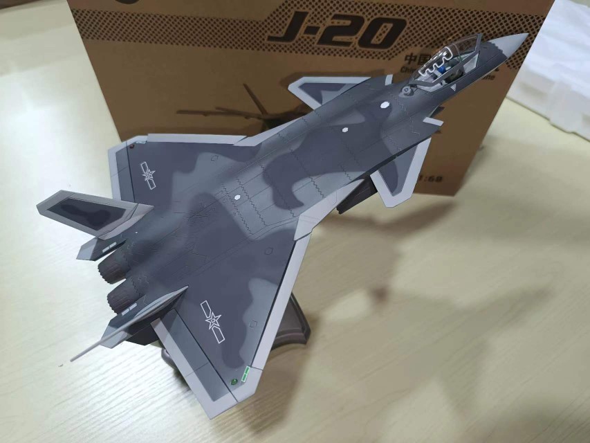 歼20仿真飞机模型1:60国产威龙战机摆件礼品玩具新型空军J20隐形