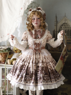 玩偶之诗原创lolita洛丽塔op连衣裙古早感doll感日常洋装 全款