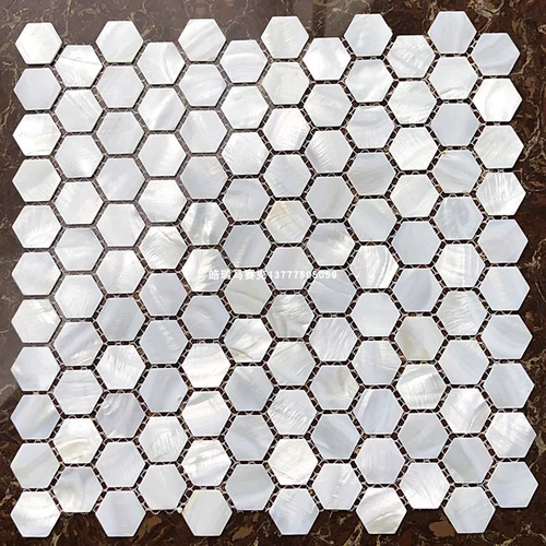 Шестиугольная раковина мозаика Ультра -белая ванная комната для ванной комнаты пруд пруд