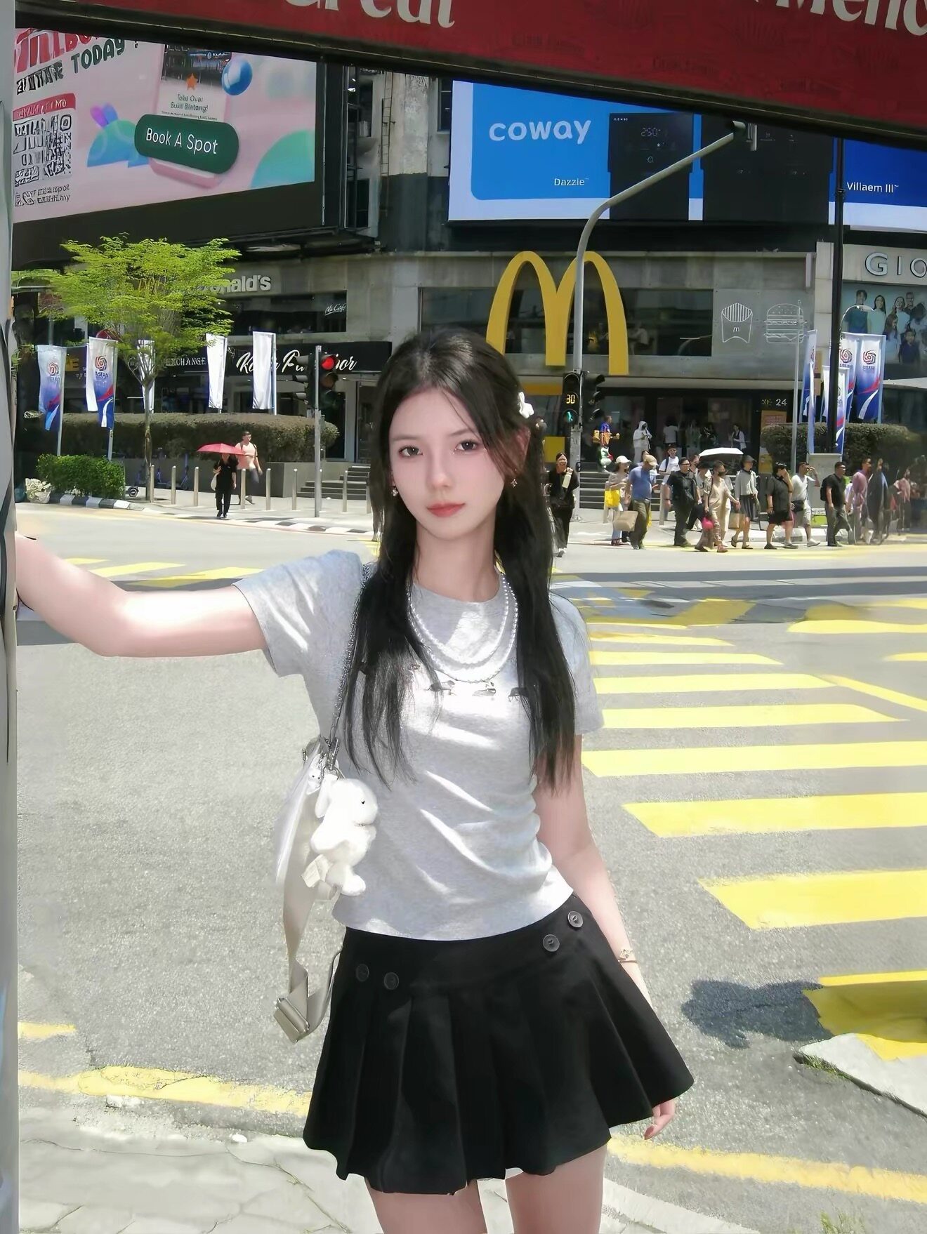 【韩国东大门】2026夏季新款甜辣纯欲软妹印花短袖t恤女显瘦上衣