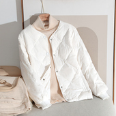 羽绒服女短款 轻薄2025年新款 韩版 薄款 时尚 小个子棒球服秋冬外套潮