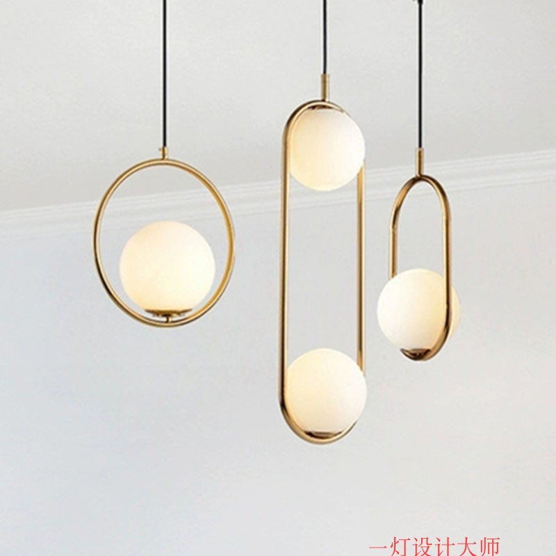 小吊灯卧室卧室床头全铜现代简约