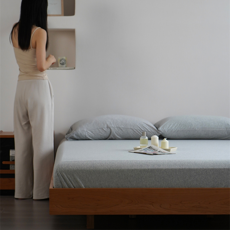 A类裸睡全棉针织棉天竺棉单床笠