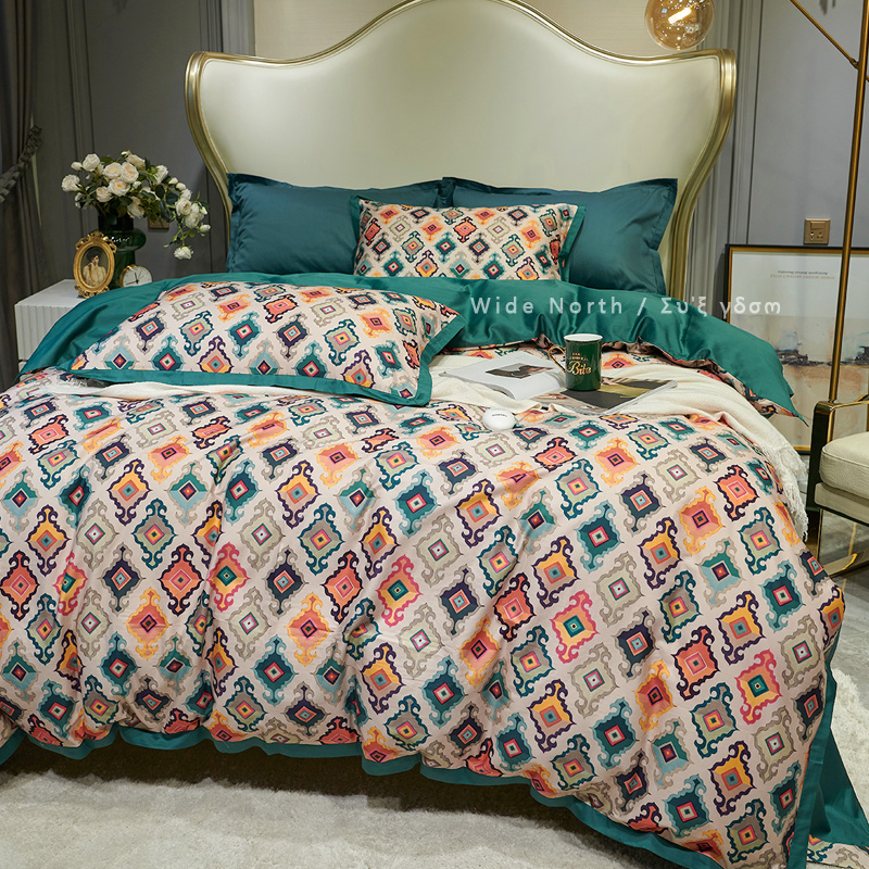 波西米亚民族全棉数码印花四件套