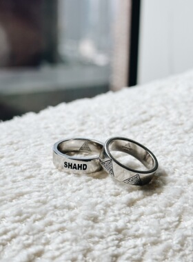 SHAHD男女通戴925银简约指环