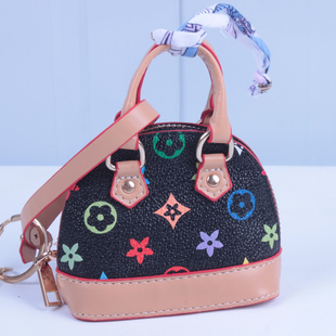 迷你零钱包口红包老花贝壳包耳机包钥匙包创意潮流包包车挂件饰品