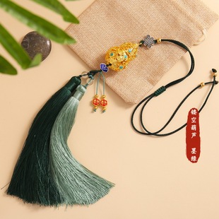 民族风挂件车载吊坠合金葫芦电镀吊坠车挂平安双流苏古风挂饰花纹