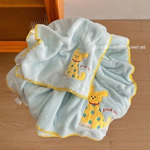 2026新款学生宿舍三件套比全棉吸水速干毛巾擦身裹巾不掉毛浴巾女