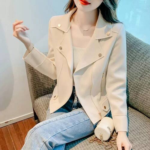小个子短款外套女春秋2025新款修身显瘦风衣女设计感气质时尚上衣