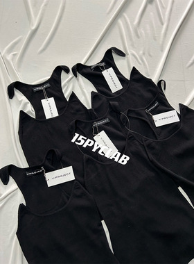 YB购入随意对比Y/project23SS鱼线隐形肩带定织定纺纯棉吊带背心