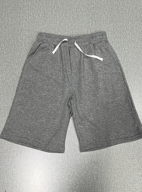 棉毛圈！夏季舒适柔软短裤宽松休闲居家五分裤外贸男灰色百搭重磅