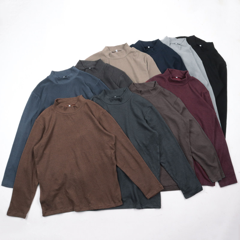 德绒！舒适更保暖！秋冬款半高领秋衣简约条纹柔软打底保暖衣长袖,男装,T恤,淘宝优惠券,粉丝福利购,淘宝优惠卷