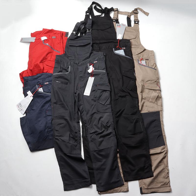 德国品质!重工汽修裤多口袋功能性工作长裤子耐磨防刮背带裤帆布