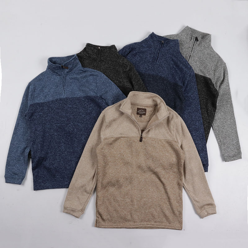 很柔软很轻盈保暖半拉链套头