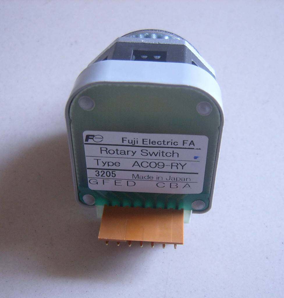 日本进口富士fuji多段位倍率选择开关旋钮ac09-ry
