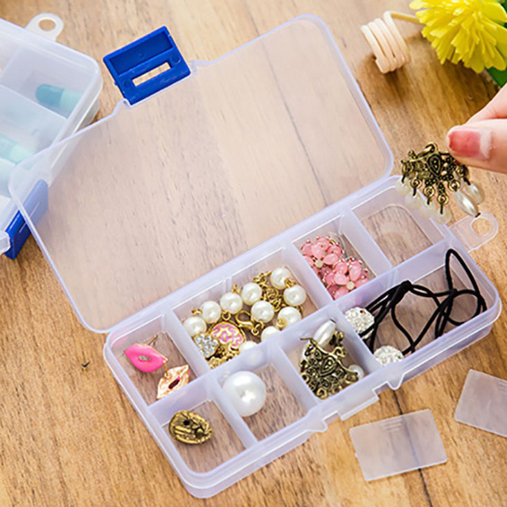 10格透明塑料收纳盒多格子耳钉耳环耳线饰品盒首饰盒子 整理盒子,饰品/流行首饰/时尚饰品新,首饰盒,淘宝优惠券,粉丝福利购,淘宝优惠卷