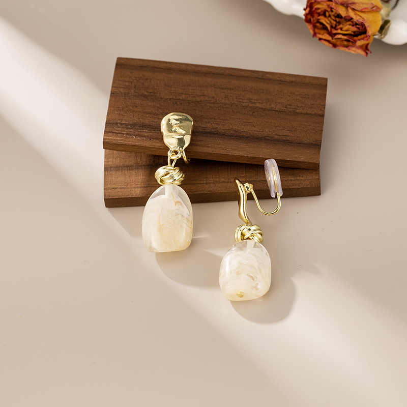 复古不规则形状蚊香盘耳夹