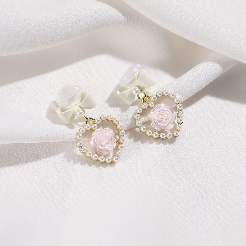 珍珠蝴蝶结耳环小众设计感高级感花朵爱心气质耳钉软垫耳夹无耳洞,饰品/流行首饰/时尚饰品新,耳夹,淘宝优惠券,粉丝福利购,淘宝优惠卷