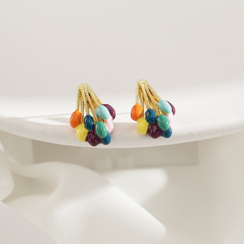 小巧金属几何可爱个性蚊香盘耳夹