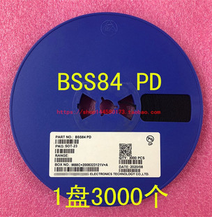 MOS管 SOT 50V BSS84 贴片三极管 23场效应管P沟道 130MA 丝印